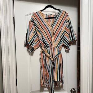 Chic Soul Multicolor Striped Jumpsuit